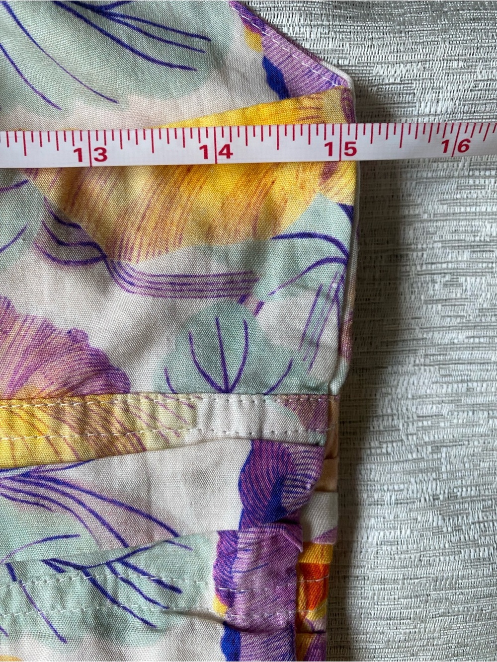 Anthropology Cecilia Pettersson Floral Tie-Front Sundress in Yellow & Purple - Picture 11 of 12